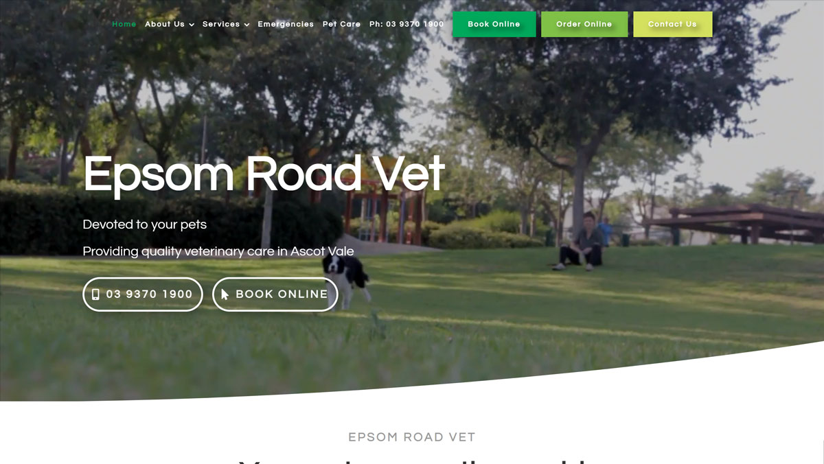 PetPack Websites - Epsom Rd Vet